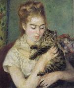 Pierre Renoir Woman with a Cat Germany oil painting artist